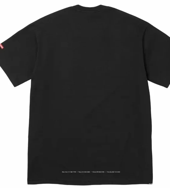 Short Tee T-shirt and Time White Tunnel Tunnel SS24 Sleeve S-XL Black Space 0814